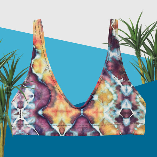 Recycled padded bikini top